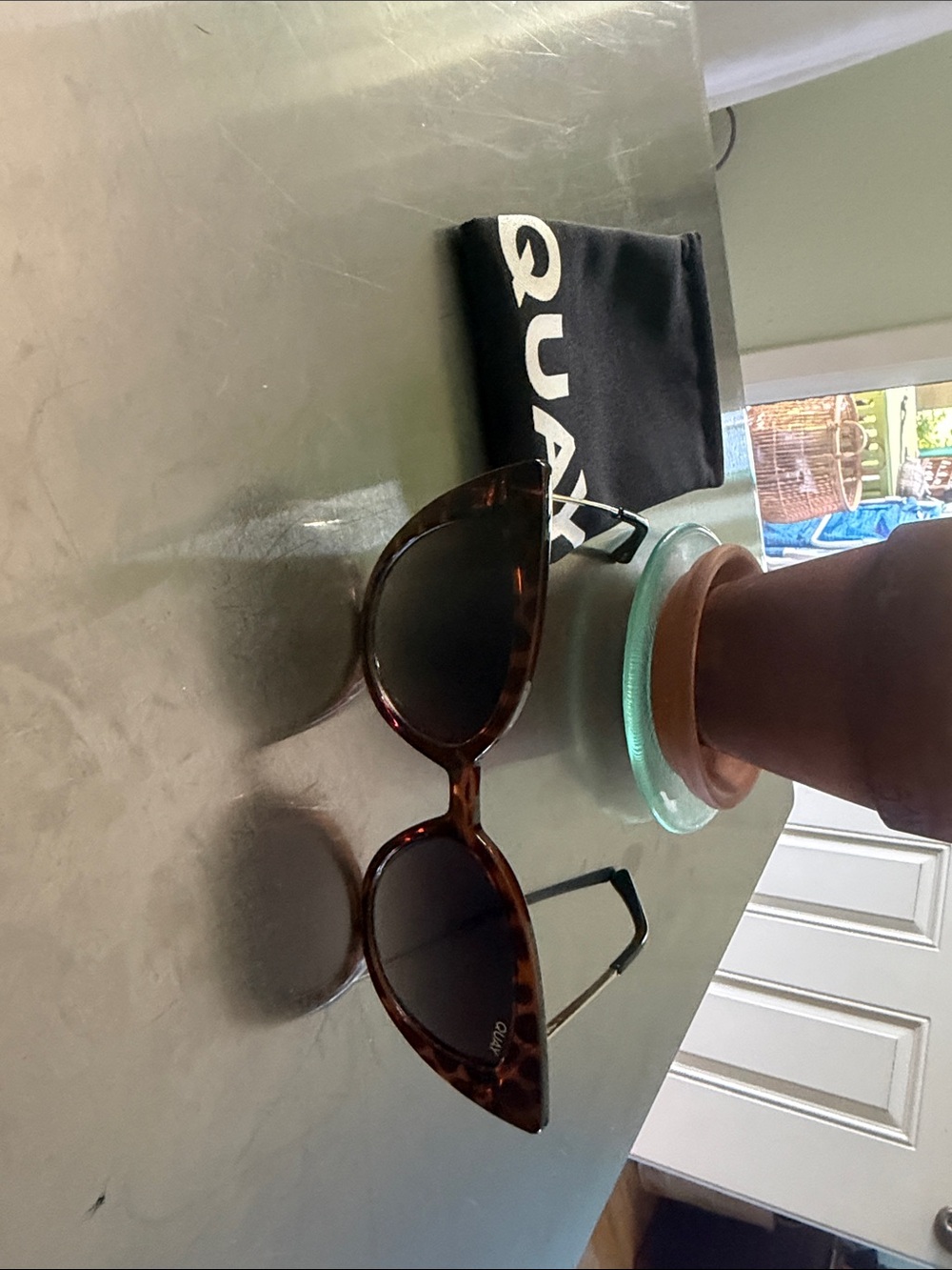 Quay Australia Tortoiseshell Cat-Eye Sunglasses with Brown Lenses
